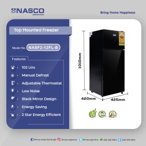 Nasco 102L Table-Top Refrigerator (NASF2-12FL)