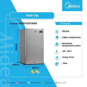 Midea 133L Chest Freezer (MDRD133FGG31)