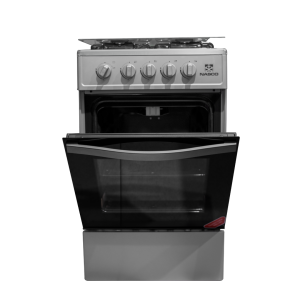 Nasco 50×50 4 Burner with Oven Gas Cooker – Black, (NASGC-SNIPER50TS)