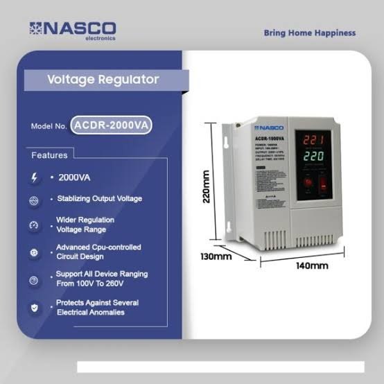 Nasco Voltage Regulator (ACDR-2000VA)