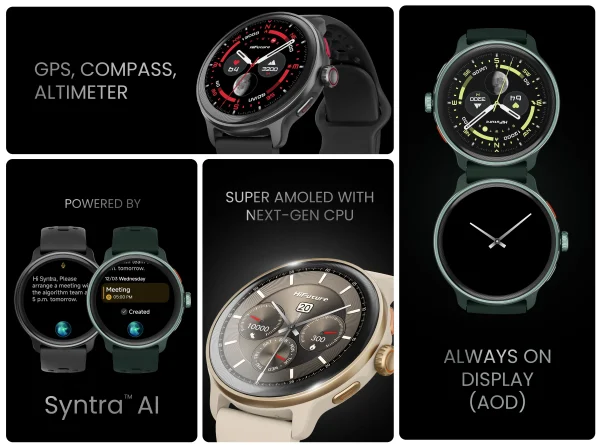 Hifuture Vela Adventure Smartwatch – Latte, (VELA-L)