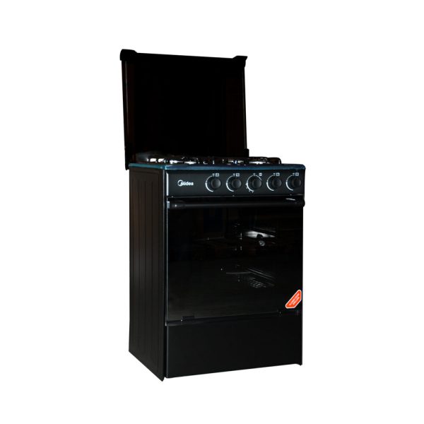 Midea Gas Cooker 60x55cm Stainless Steel Black (M-SNIPER60-BLACK)