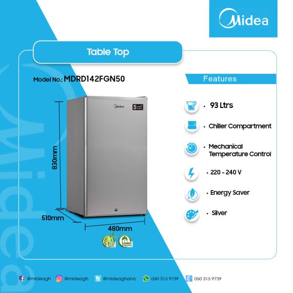 Midea Table-Top Freezer (MDRD133FGG31)