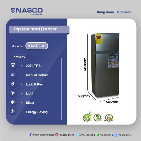 Nasco 207 L Refrigerator (NASF2-30)