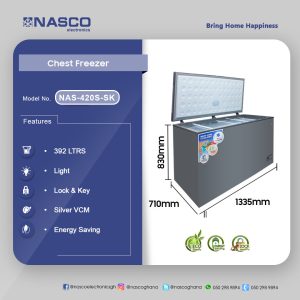 Nasco 392 L Chest Freezer (NAS-420S-SK)