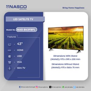 Nasco 43" Smart TV (NASB43FBFL)