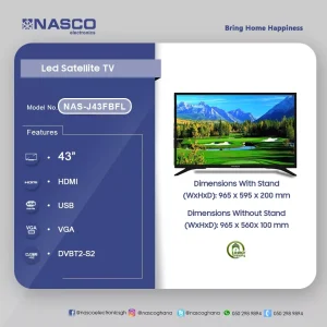 Nasco 43" Smart TV (NAS-J43FBFL)