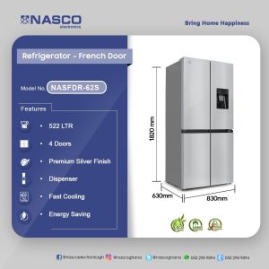 Nasco 522 L Refrigerator (NASFDR-62S)