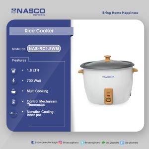Nasco 1.8 L Rice Cooker (NAS-RC1.8WM)